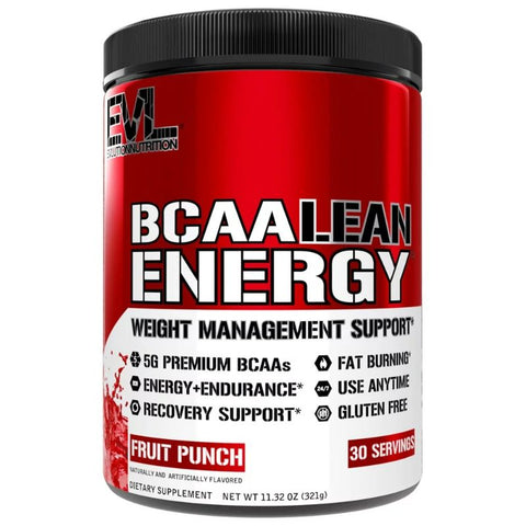 Buy Evl Bcaa Lean Energy Fruit Punch 321Gm 321GM Online - Kulud Pharmacy