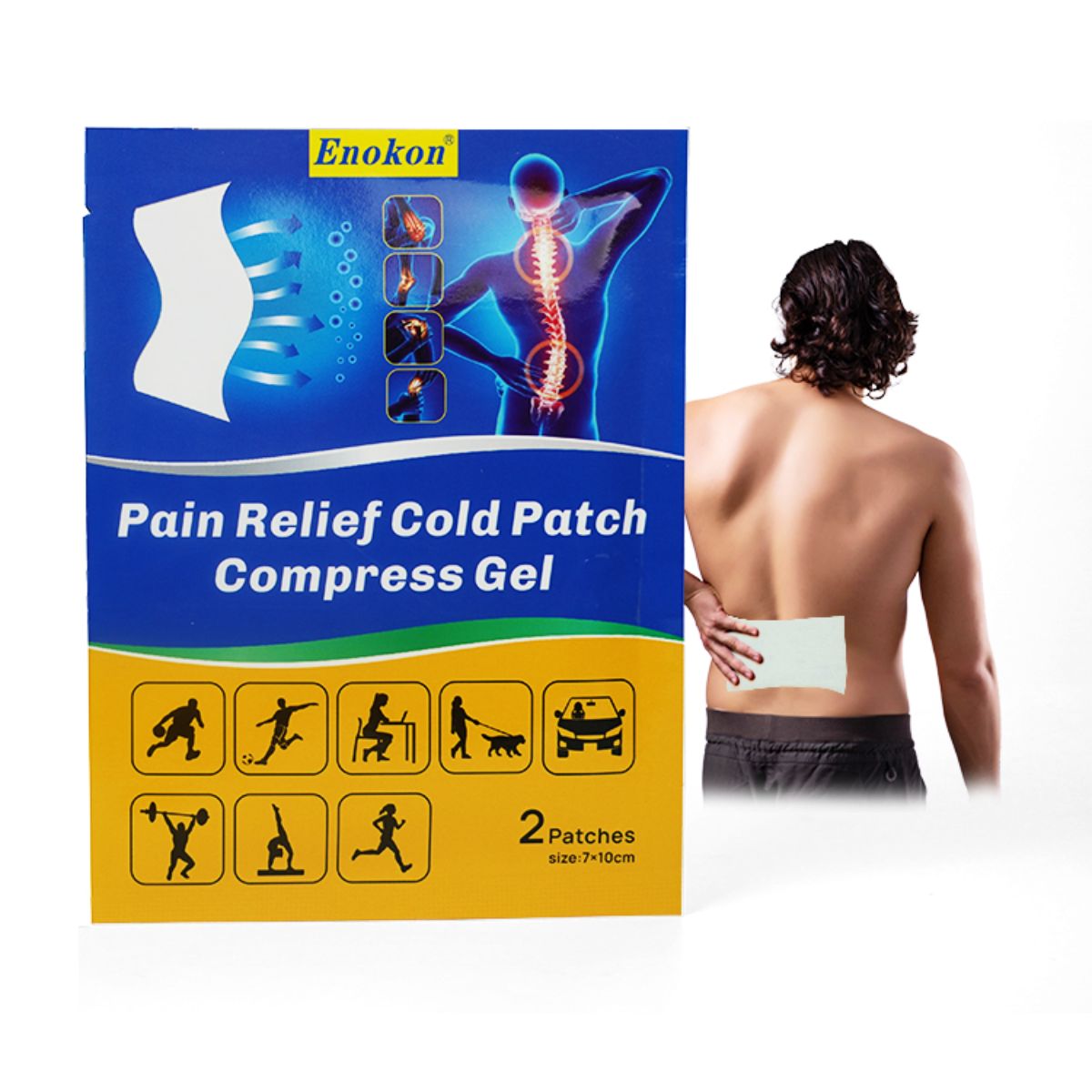 Enokon Pain Relif Cold Patch 7X10 6Patch 6PC – Kulud Pharmacy