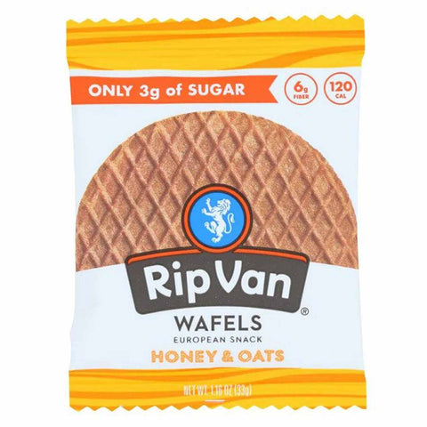 Rip Van Honey & Oats Low Sugar Protein Wafels 33G 60 GM