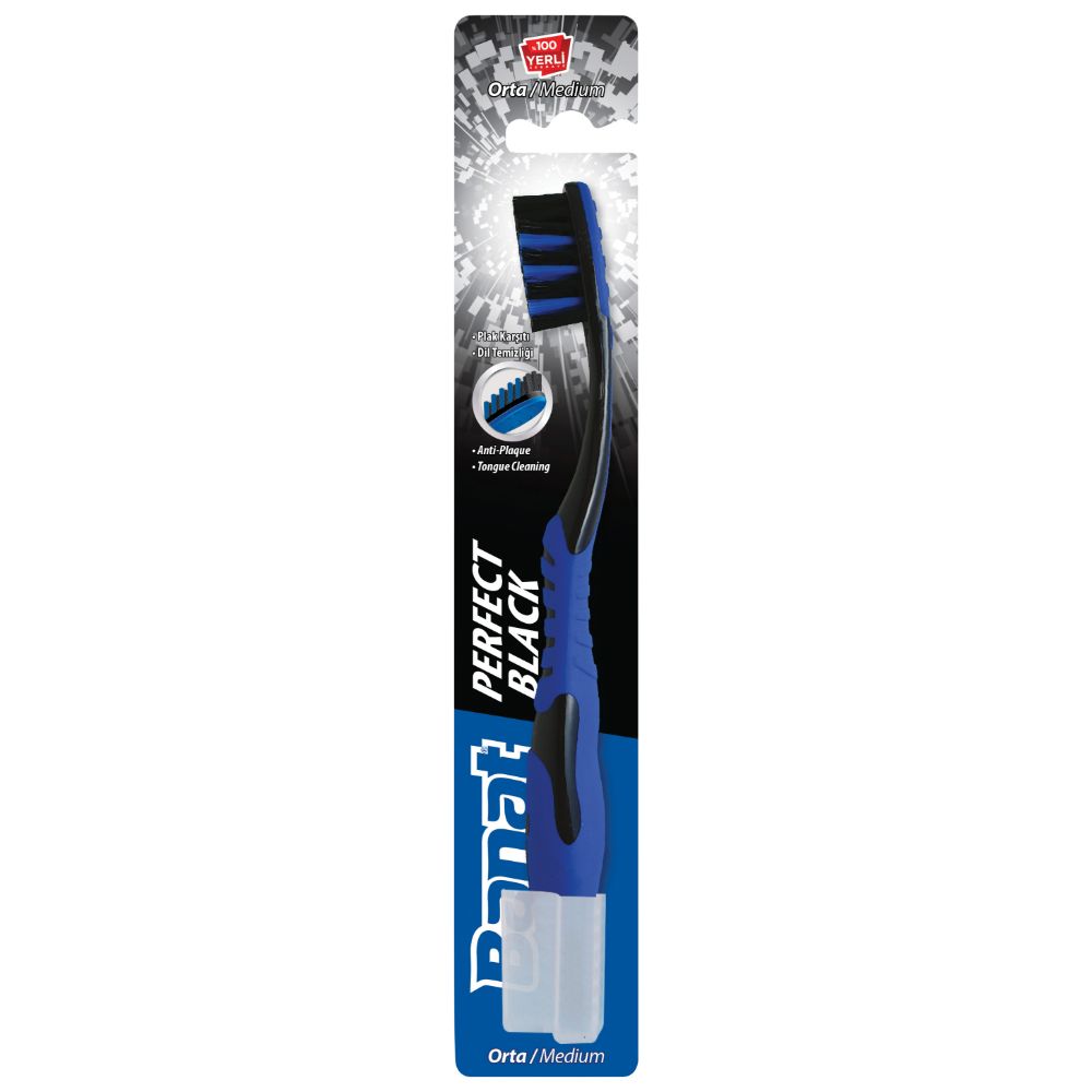 Banat Perfect Black Toothbrush Medium 1PC | Kulud Pharmacy