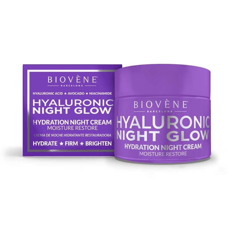 كريم Biovene Hyaluronic Night Glow لاستعادة الترطيب ليلاً | مرطبات الوجه كريم Biovene Hyaluronic Night Glow لاستعادة الترطيب ليلاً | مرطبات الوجه