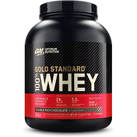 Buy Optimum Nutrition 100% Whey Gold Standard Extreme Milk Chocolate 2,270 Kg Online - Kulud Pharmacy