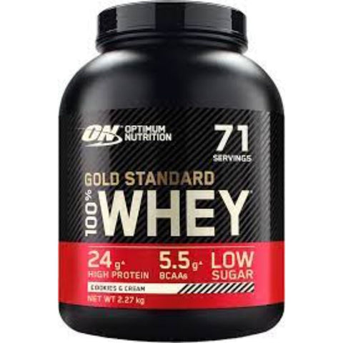 Buy Optimum Nutrition 100% Whey Gold Standard Cookies & Cream 2.11 Kg Online - Kulud Pharmacy