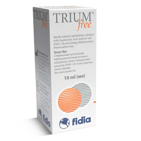 Buy Trium Free Ophthalmic Solution 10ML Online - Kulud Pharmacy