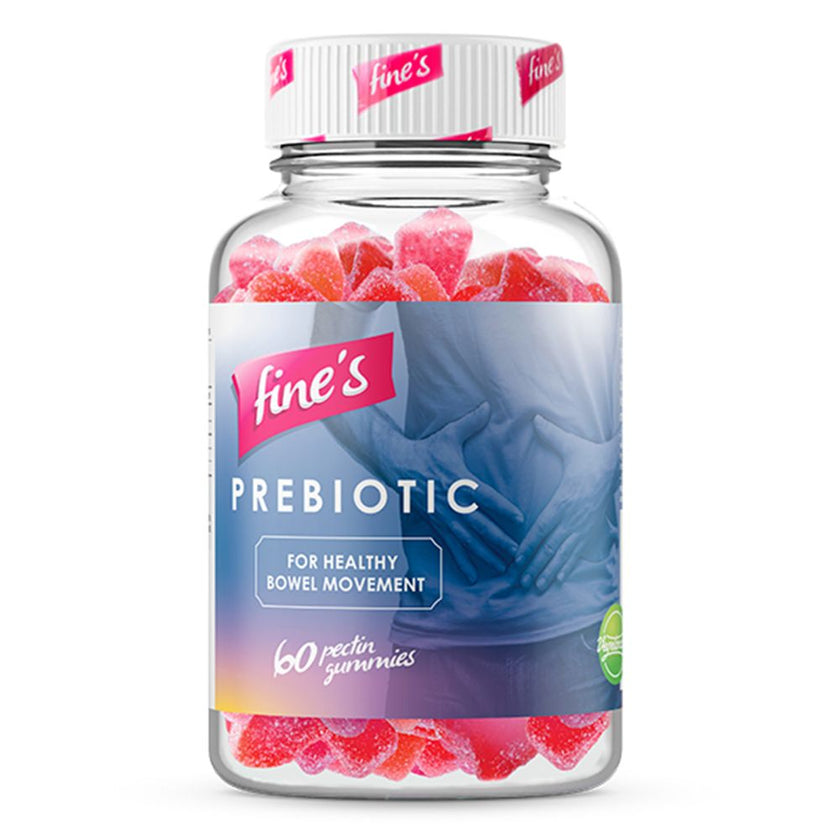Fine Prebiotic Gummies, Delicious Chewable Prebiotic Fibre Supplement to Support Gut Health and Digestion, Feeds Good Gut Bacteria, Convenient Daily Gummies for Adults and Digestive Wellness