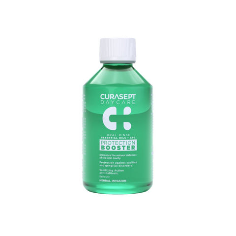 Buy Curasept Mouth Wash Daycare Protect Booster Herbal Invasion 250ML Online - Kulud Pharmacy