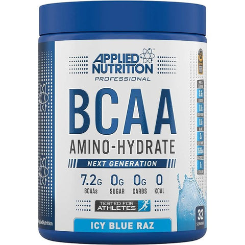 Buy Applied Nutrition Bcaa Amino Hydrate Icy Blue Raz 450GM Online - Kulud Pharmacy