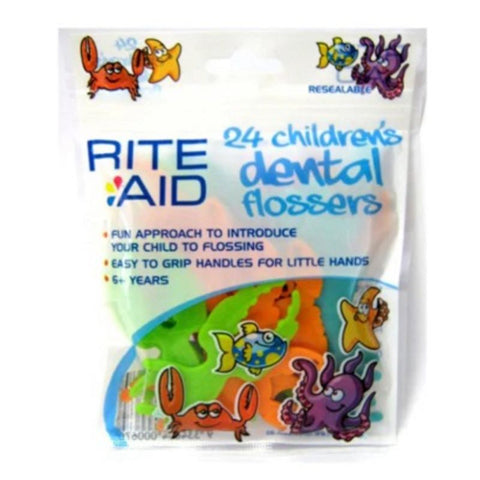 Buy Rite Aid Dental Flossers Kids Picks 24PC Online - Kulud Pharmacy