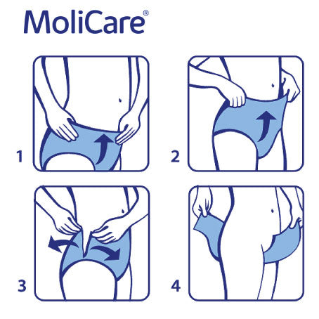 Adult Diaper Pants, MoliCare Premium Men Pants for men with light Incontinence, Medium, 7 drops, 8 pieces / pack