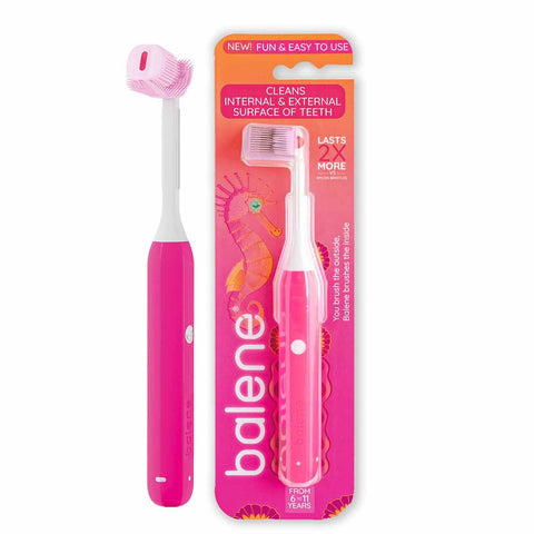 Buy Balene Manual Toothbrush Kid Fucsia 1PC Online - Kulud Pharmacy