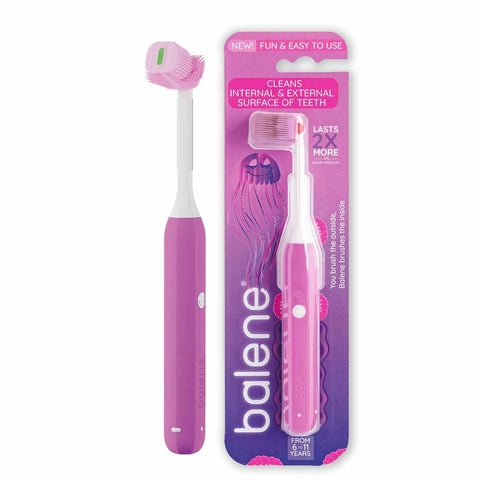 Buy Balene Manual Toothbrush Kid Purple 1PC Online - Kulud Pharmacy