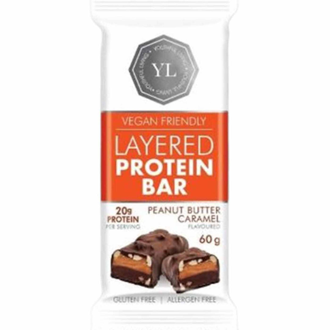 Youthful Living Protein Layered Bar Pbutter Caramel 60GM – Kulud Pharmacy