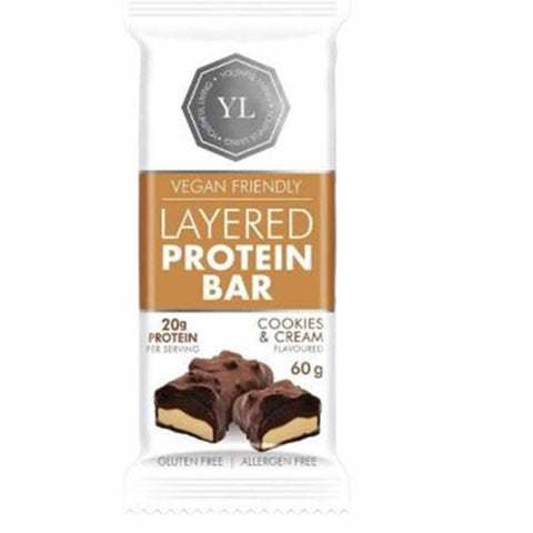 Youthful Living Protein Layered Bar Cookies & Cream 60GM