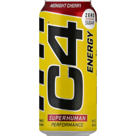 Buy C4 Energy Drink Zero Sugar 473 Ml Midnight Cherry Online - Kulud Pharmacy