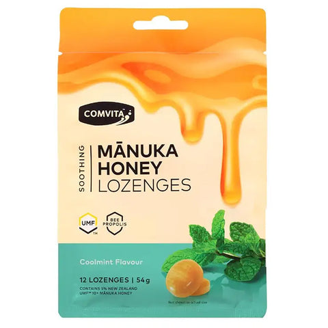 Comvita Manuka Honey Lozenges - Original Coolmint 12PC
