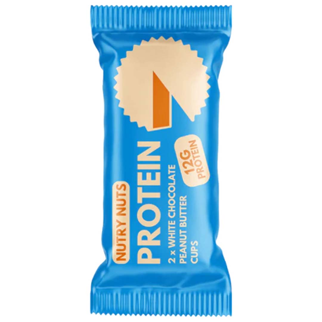 Nutry Nuts Protein White Chocolate Peanut Butter Cups 42GM | Protein Snacks Nutry Nuts Protein White Chocolate Peanut Butter Cups 42GM | Protein Snacks