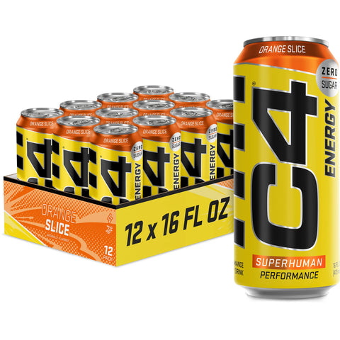Buy C4 Energy Drink Zero Sugar 473 Ml Orange Slice Online - Kulud Pharmacy