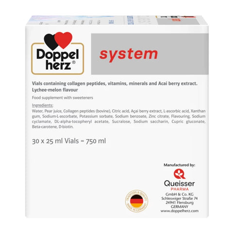 Doppelherz System Collagen Beauty 30 Ampoules - 25ML