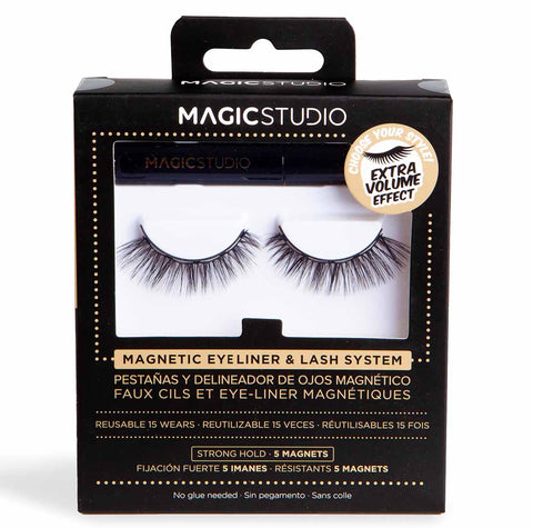 Buy Magic Studio Magnetic Eyelashes Kit Extra Volume 1PC Online - Kulud Pharmacy