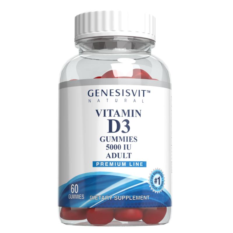 Genesisvit Vitamin D3 Gummies 5000 Iu Adult 60PC | Vitamin D Genesisvit Vitamin D3 Gummies 5000 Iu Adult 60PC | Vitamin D