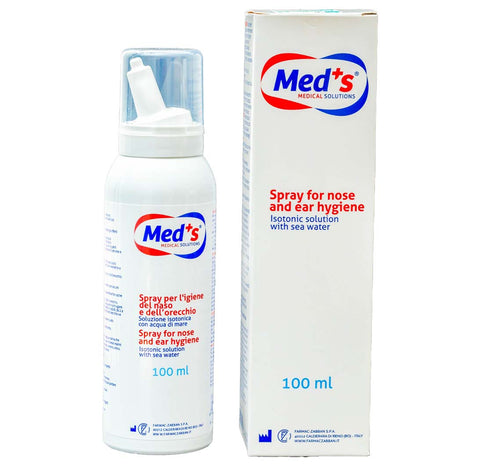 Buy Med+S Spray For Nose And Ear Hygiene Isotonic 100ML Online - Kulud Pharmacy