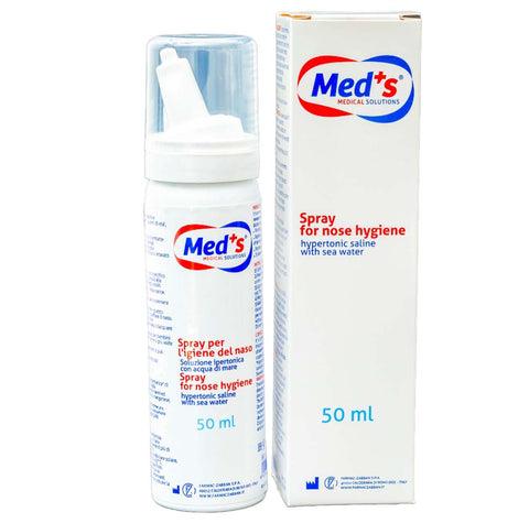 Buy Med+S Spray For Nose Hygiene Hypertonic 50ML Online - Kulud Pharmacy