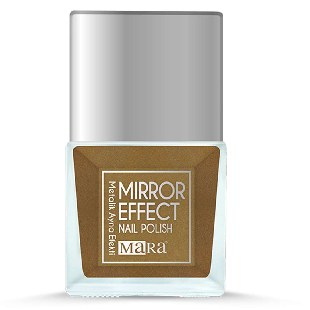 Mara Mirror Effect Nail Polish - Gold 15ML | Nail Beauty Mara Mirror Effect Nail Polish - Gold 15ML | Nail Beauty