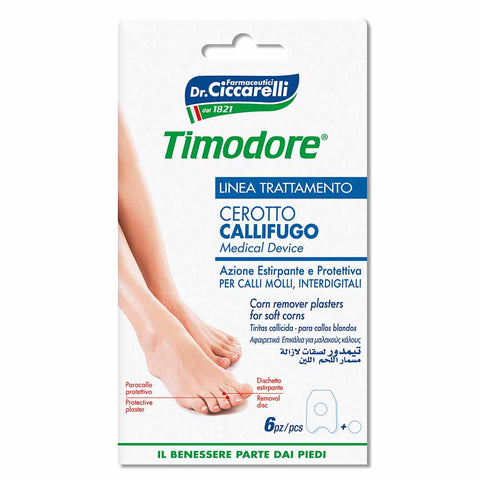 Timodore Corn Remover Plasters For Soft Corns 6'S