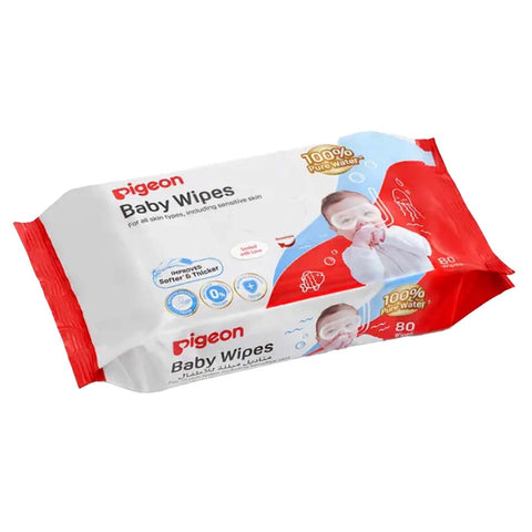 Pigeon Baby Wipes 80S 100% Pure Water 79477