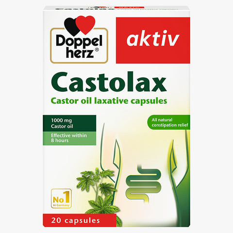 دوبلهيرز أكتيف كاستولاكس كبسولات زيت الخروع المُلَيِّنة 1000مغ عدد 30 كبسولة