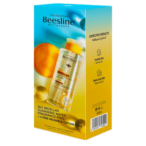 Beesline 3In1 Micellar Water Ff 400Ml+Free Cotton Pads