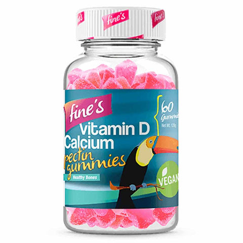 Fine'S Vitamin D Calcium Kids Pectin Gummies 60’S