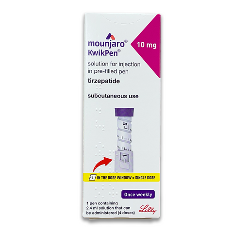 Mounjaro Kwikpen 10Mg/0.6Ml Pre-Filled Pen 1'S (4 Doses/Pen)