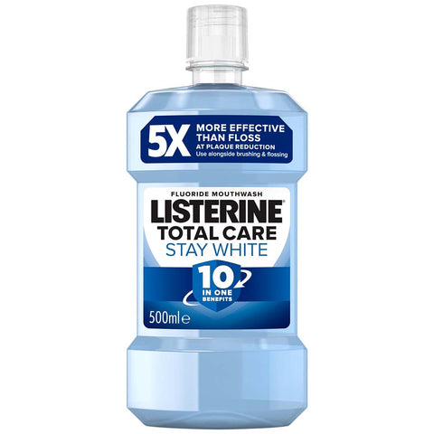 Buy Listerine Stay White M/W 500Ml Online - Kulud Pharmacy