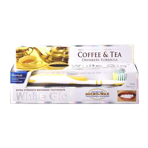 Buy WHITE GLO COFFEE AND TEA DRINKERS' WHITENING TOOTH PASTE 100ML Online - Kulud Pharmacy