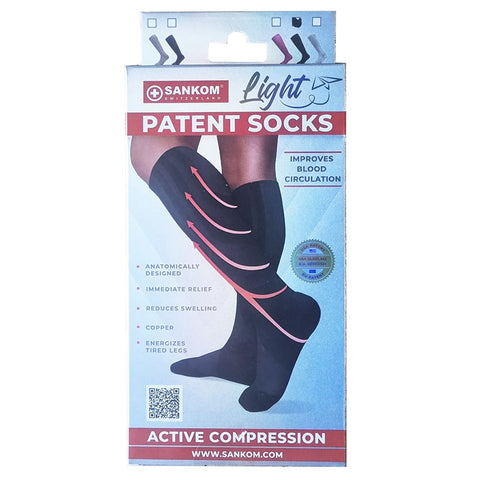 Sankom Patent Light Socks - Black - S-M