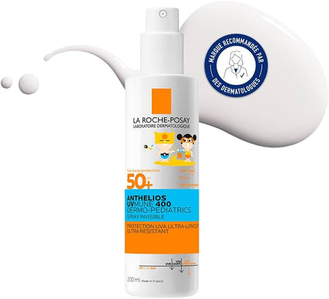 بخاخ لا روش بوزاي أنثيليوس UVMUNE 400 ديرمو-بيدياتريكس غير المرئي SPF50+ – 200 مل