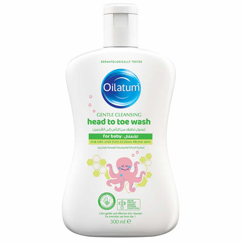 Buy Oilatum Gentle Cleansing Head To Toe Wash For Baby 300Ml Online - Kulud Pharmacy