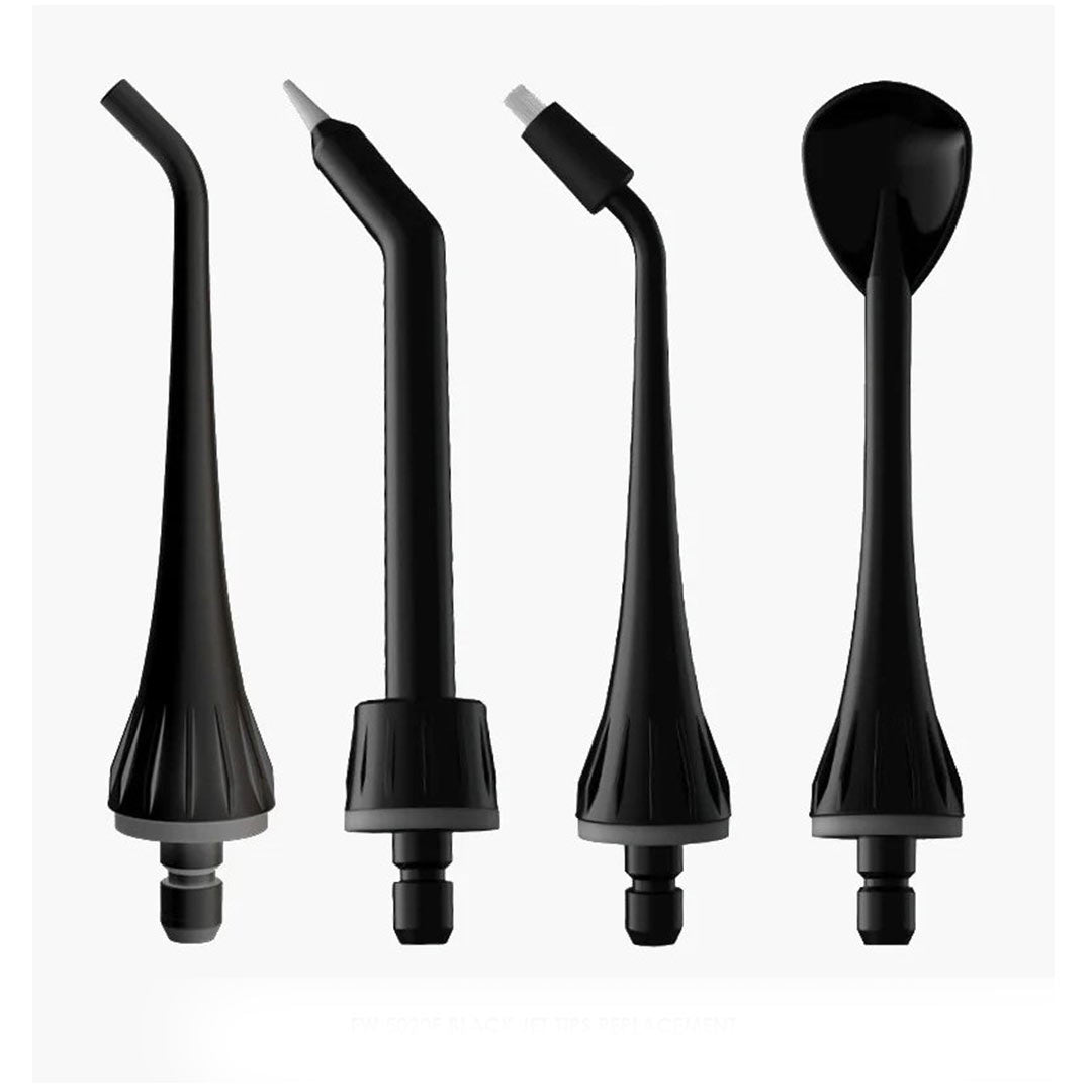 Fairywill 5020E Black Jet Tips Replacement 4`S | Oral Care Fairywill 5020E Black Jet Tips Replacement 4`S | Oral Care