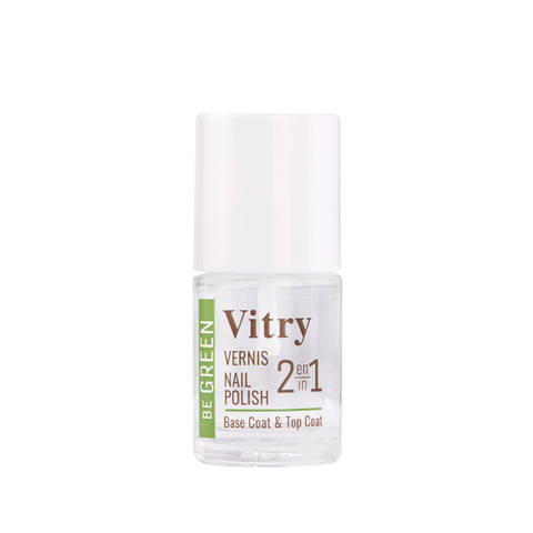 Vitry-Be Green Nail Varnish Base  Top Coat 10Ml
