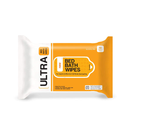 Ultra Bed Bath Wipes 10`S