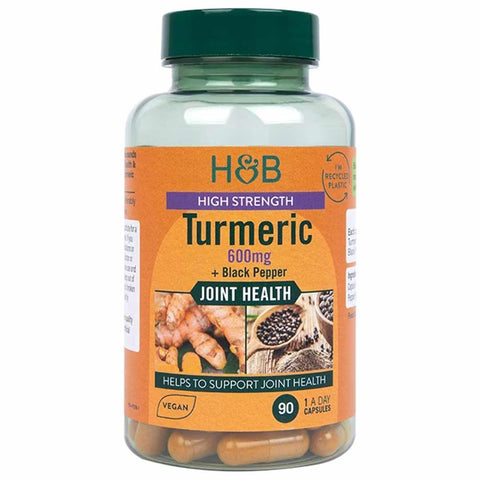 Holland & Barrett High Strength Turmeric With Black Pepper Cap 90`S