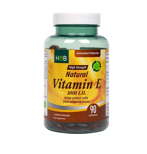 H&B Natural Vitamin E 1000Iu Cap 90`S