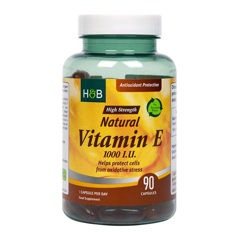 H&B Natural Vitamin E 1000Iu Cap 90`S