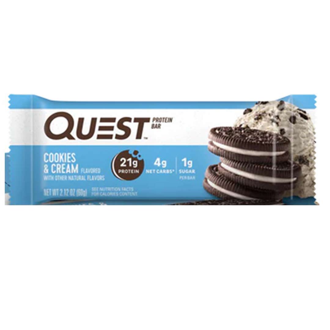 Quest Protein Bar Cookies & Cream 60G | Kulud Pharmacy