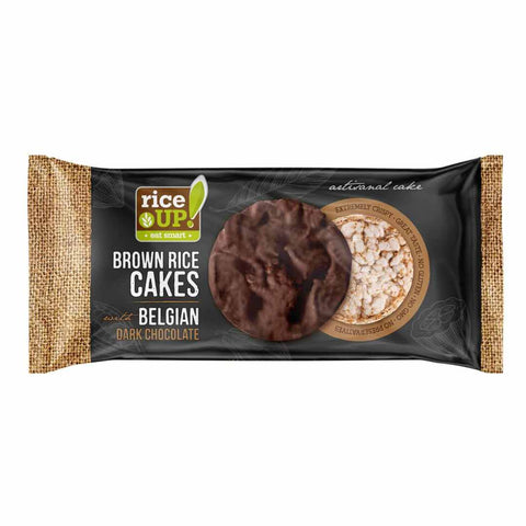 Rice Up Brown Rice Cakes Belgian Dark Chocolate 90G