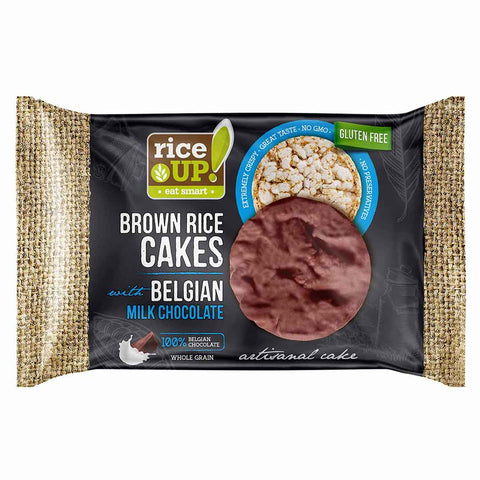 Rice Up Brown Rice Cakes Belgian Milk Chocolate 30G