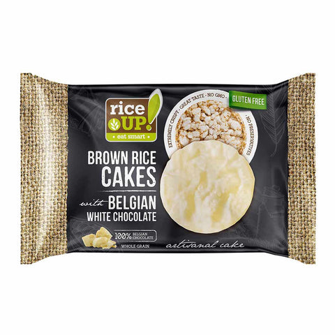 Rice Up Brown Rice Cakes Belgian White Chocolate 30G