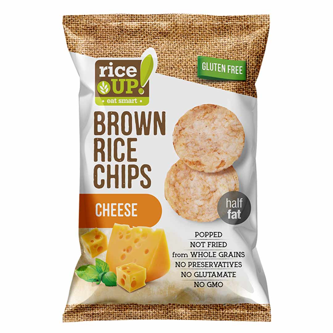 Rice Up Brown Rice Chips Cheese 60G | Rice Chips Rice Up Brown Rice Chips Cheese 60G | Rice Chips