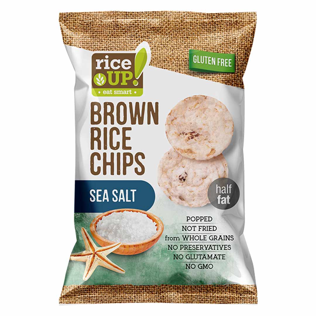 Rice Up Brown Rice Chips Sea Salt 60G | Rice Chips Rice Up Brown Rice Chips Sea Salt 60G | Rice Chips